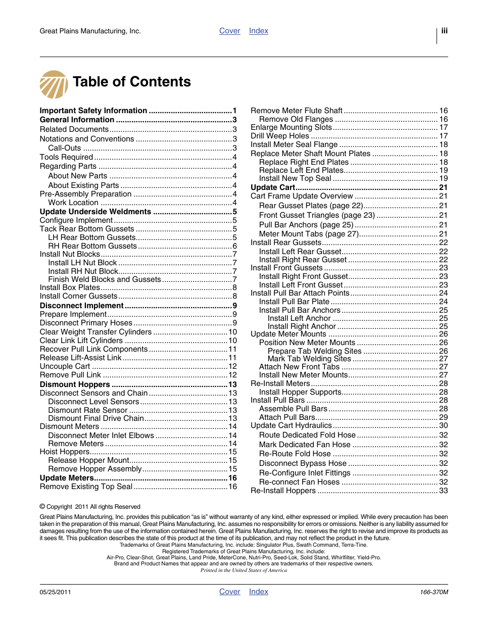Great Plains 2007HD  Update Installation User Manual | Page 3 / 106