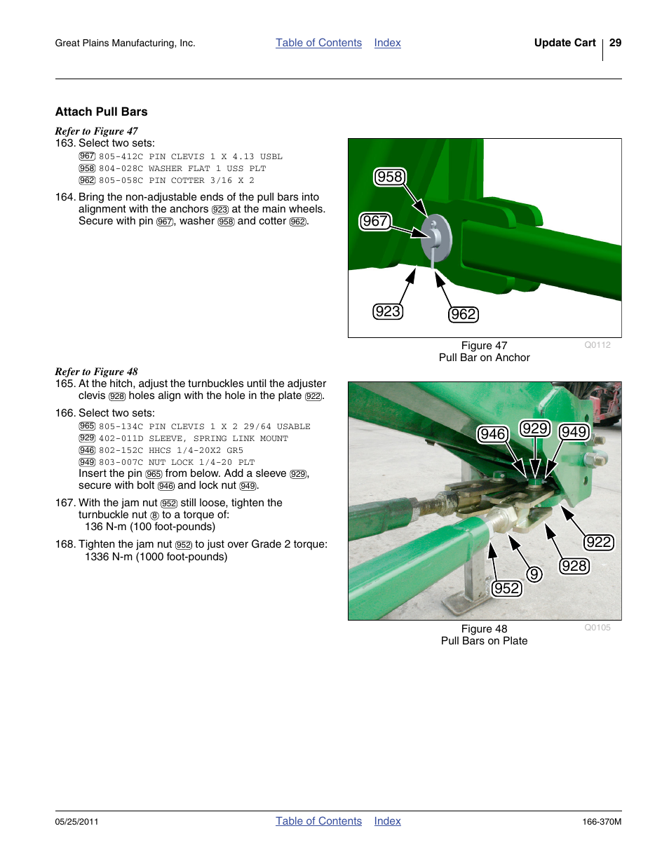 Attach pull bars | Great Plains 2007HD  Update Installation User Manual | Page 33 / 106