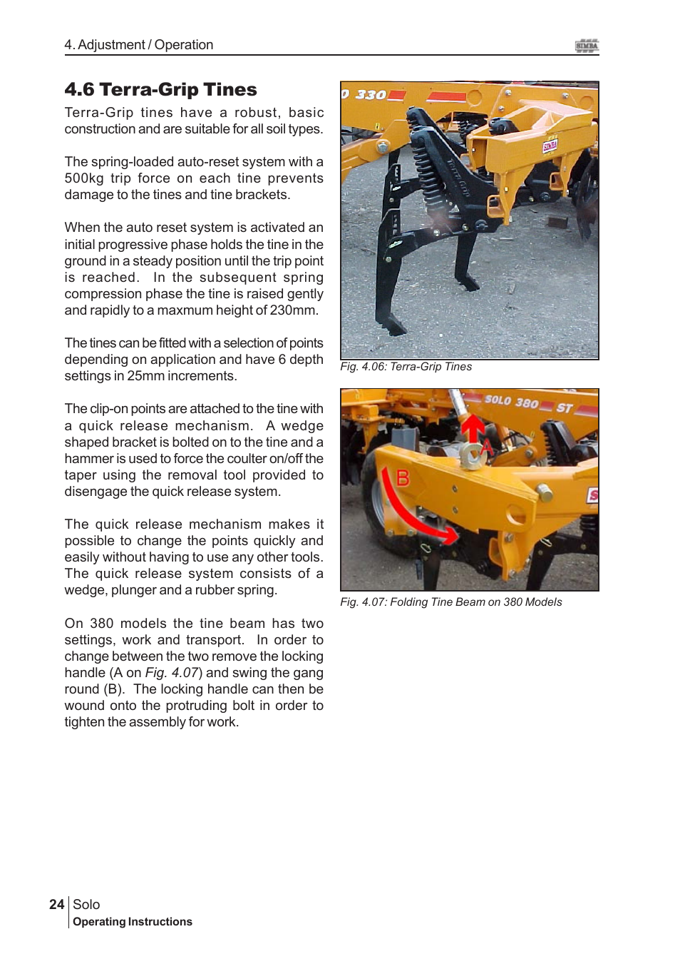 6 terra-grip tines | Great Plains P15061 Serial No 12682 User Manual | Page 24 / 44