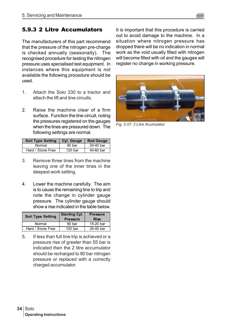 3 2 litre accumulators | Great Plains P15061 Serial No 12682 User Manual | Page 34 / 44