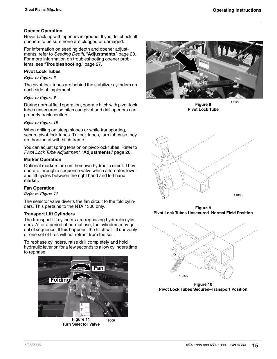 Fan folding | Great Plains NTA1300 Operator Manual User Manual | Page 17 / 41