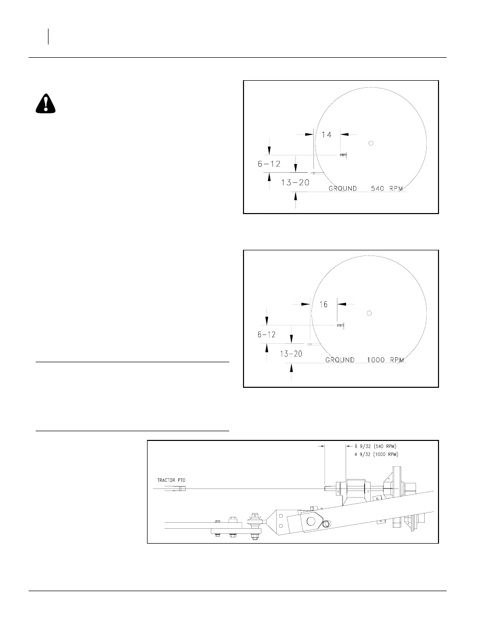 Tractor / pto shaft hook-up, Figure 14 hitch height adjustment, Danger | Great Plains TSF1260 Predelivery Manual User Manual | Page 16 / 20