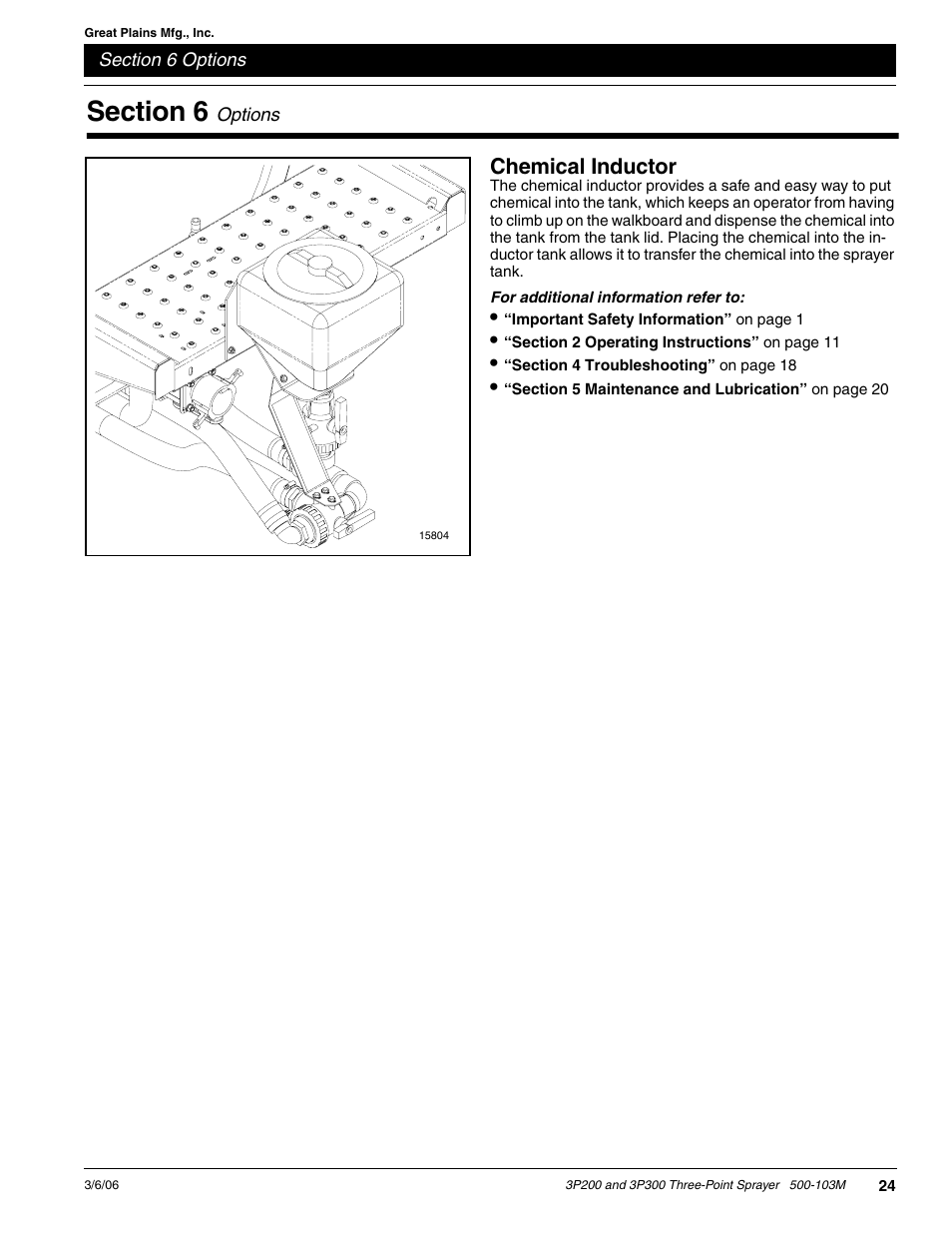 Chemical inductor | Great Plains 3P300 Operator Manual User Manual | Page 26 / 29