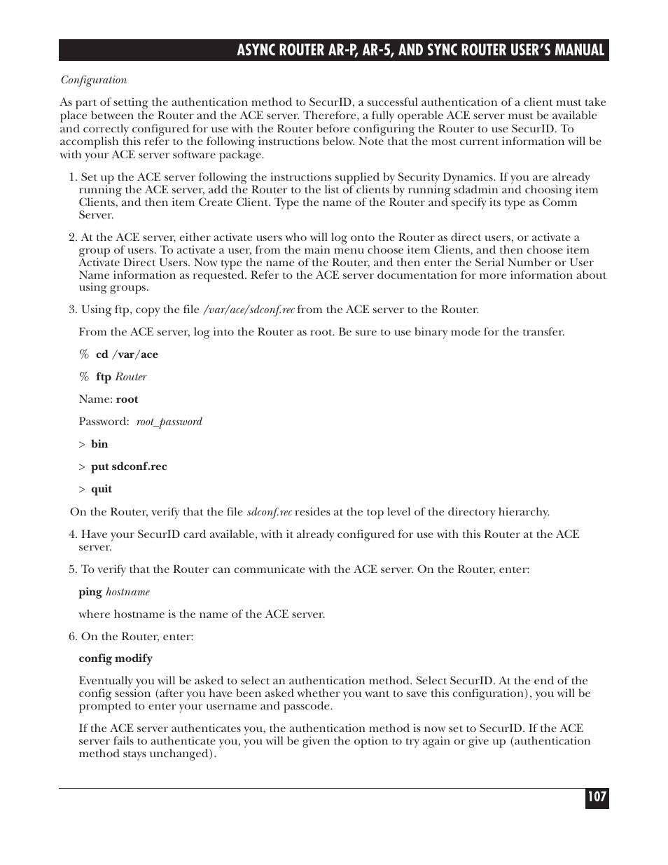 Black Box LRA005A-R2 User Manual | Page 107 / 275