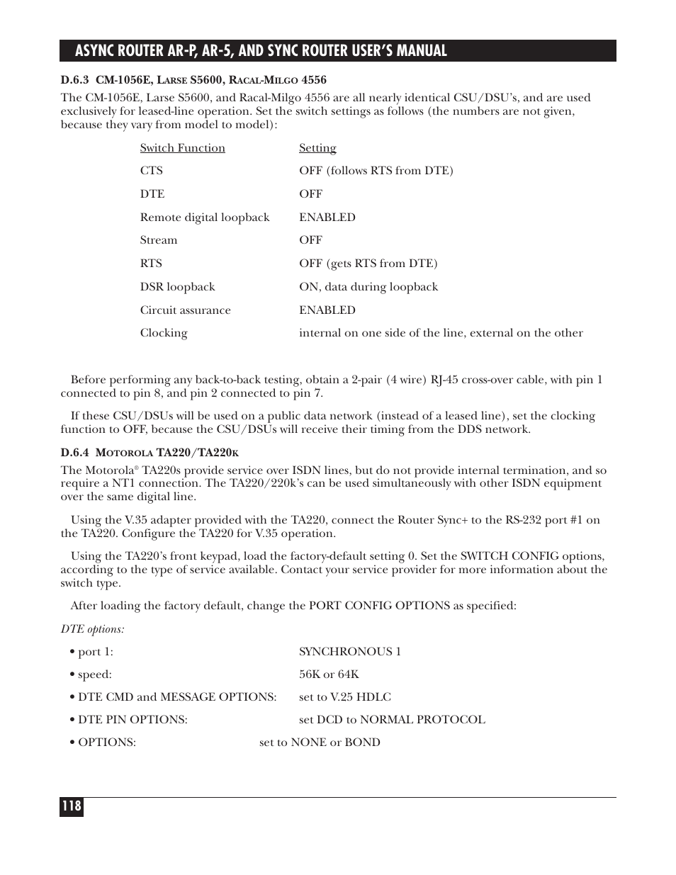 Black Box LRA005A-R2 User Manual | Page 118 / 275