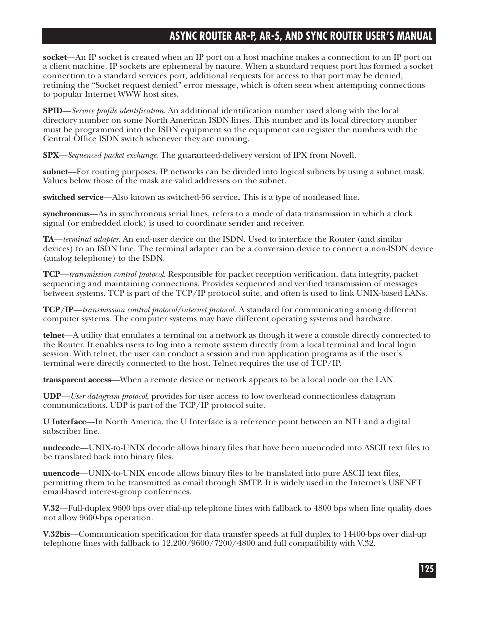 Black Box LRA005A-R2 User Manual | Page 125 / 275