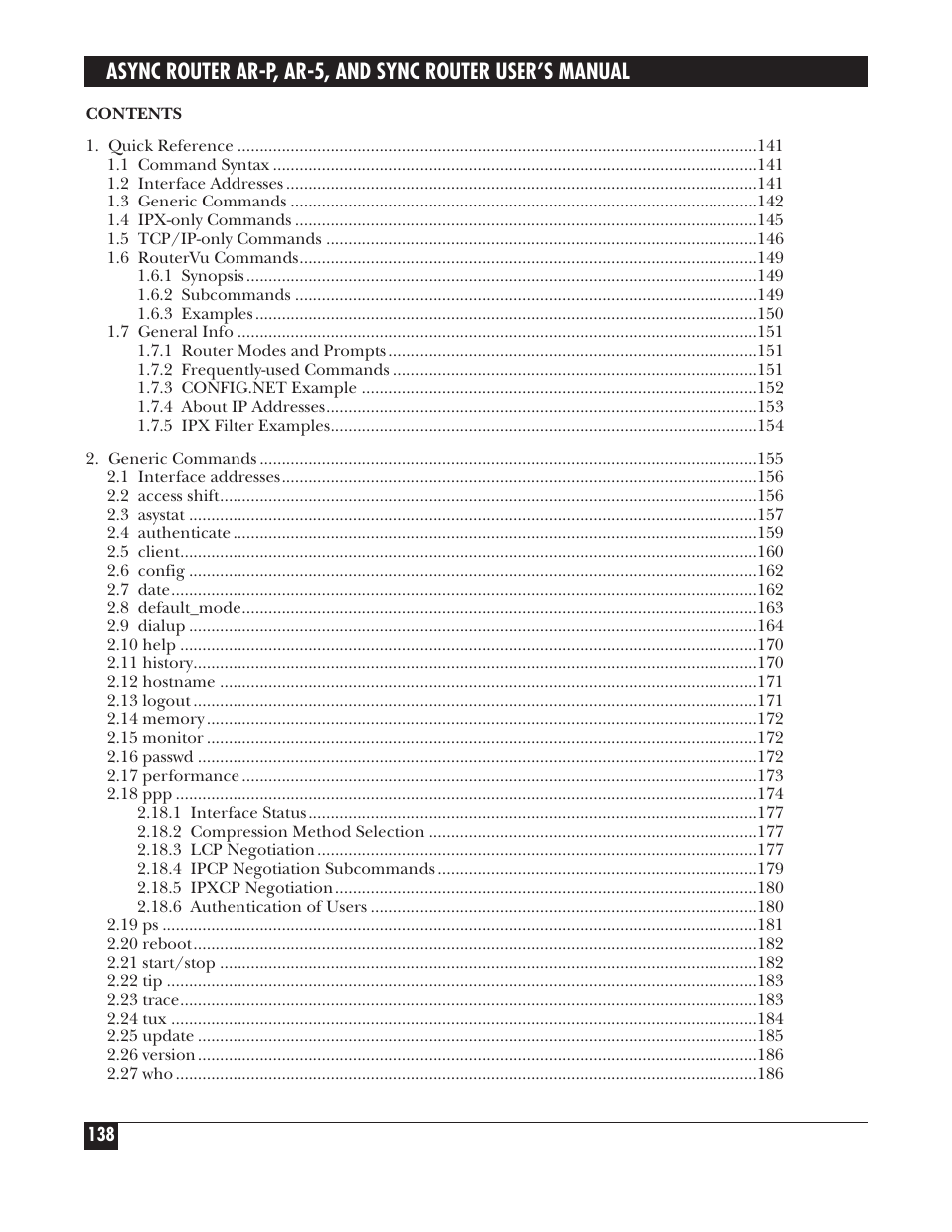 Black Box LRA005A-R2 User Manual | Page 138 / 275