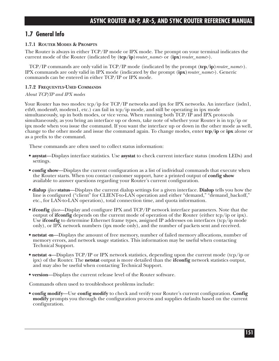 7 general info | Black Box LRA005A-R2 User Manual | Page 151 / 275