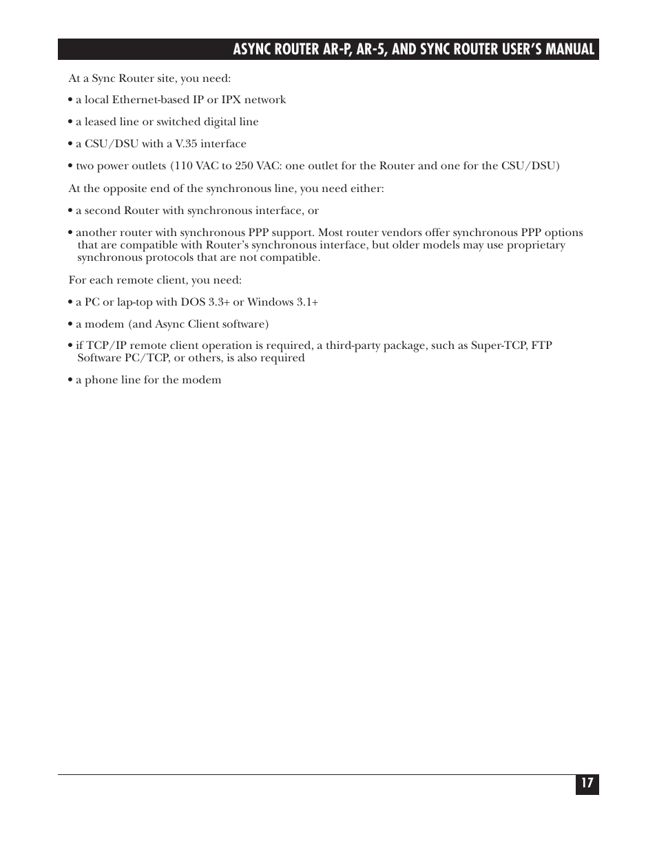 Black Box LRA005A-R2 User Manual | Page 17 / 275