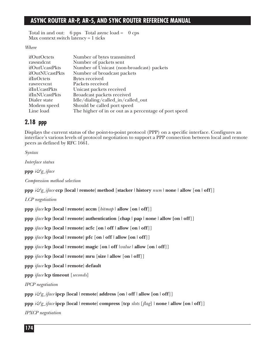 18 ppp | Black Box LRA005A-R2 User Manual | Page 174 / 275