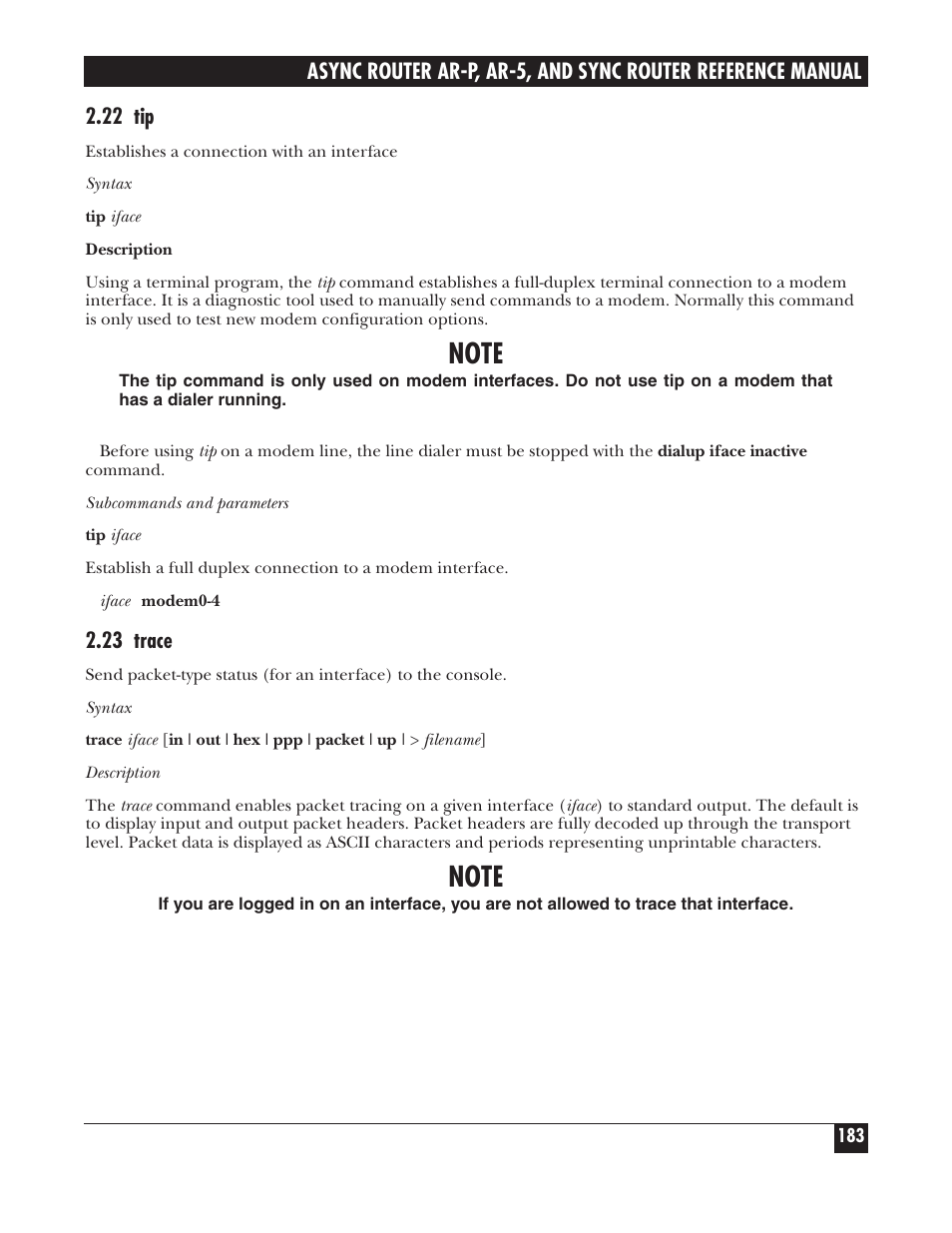 Black Box LRA005A-R2 User Manual | Page 183 / 275