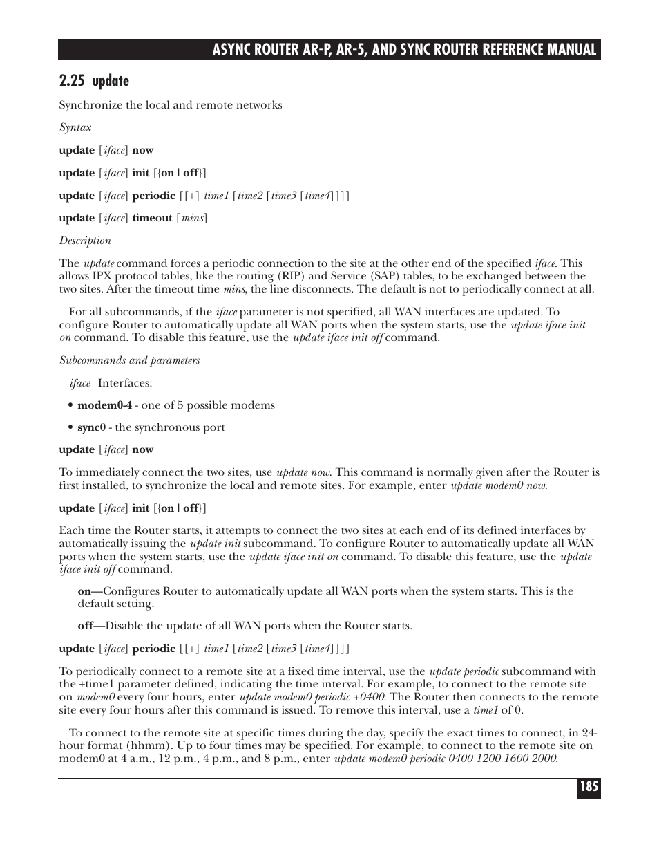 Black Box LRA005A-R2 User Manual | Page 185 / 275