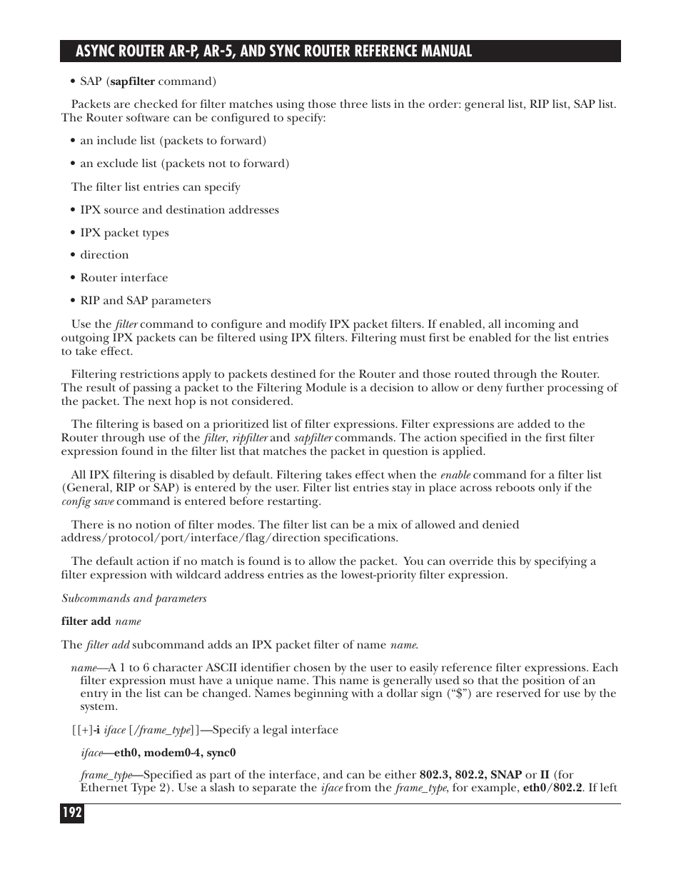 Black Box LRA005A-R2 User Manual | Page 192 / 275