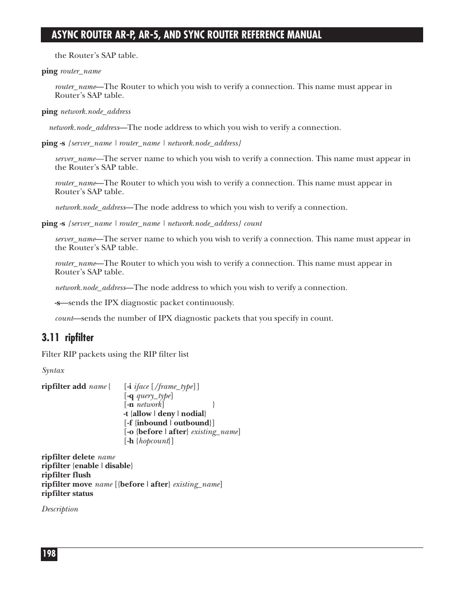 11 ripfilter | Black Box LRA005A-R2 User Manual | Page 198 / 275
