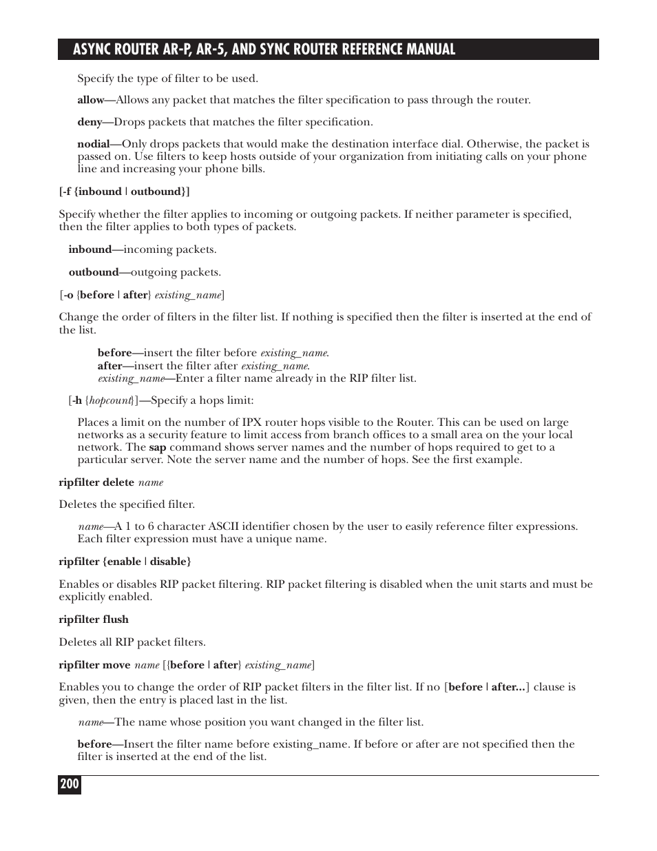 Black Box LRA005A-R2 User Manual | Page 200 / 275