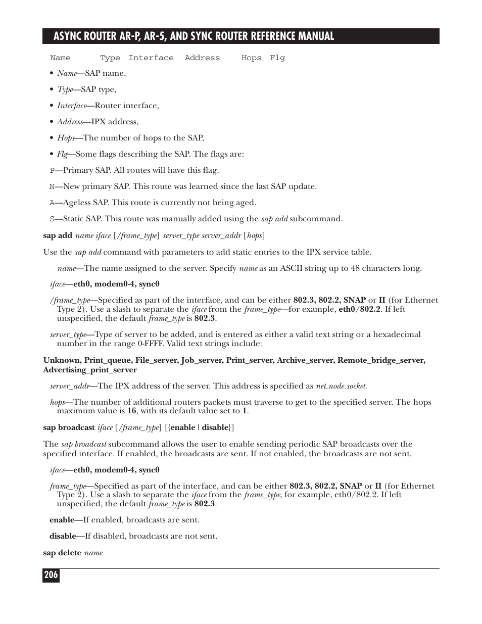 Black Box LRA005A-R2 User Manual | Page 206 / 275