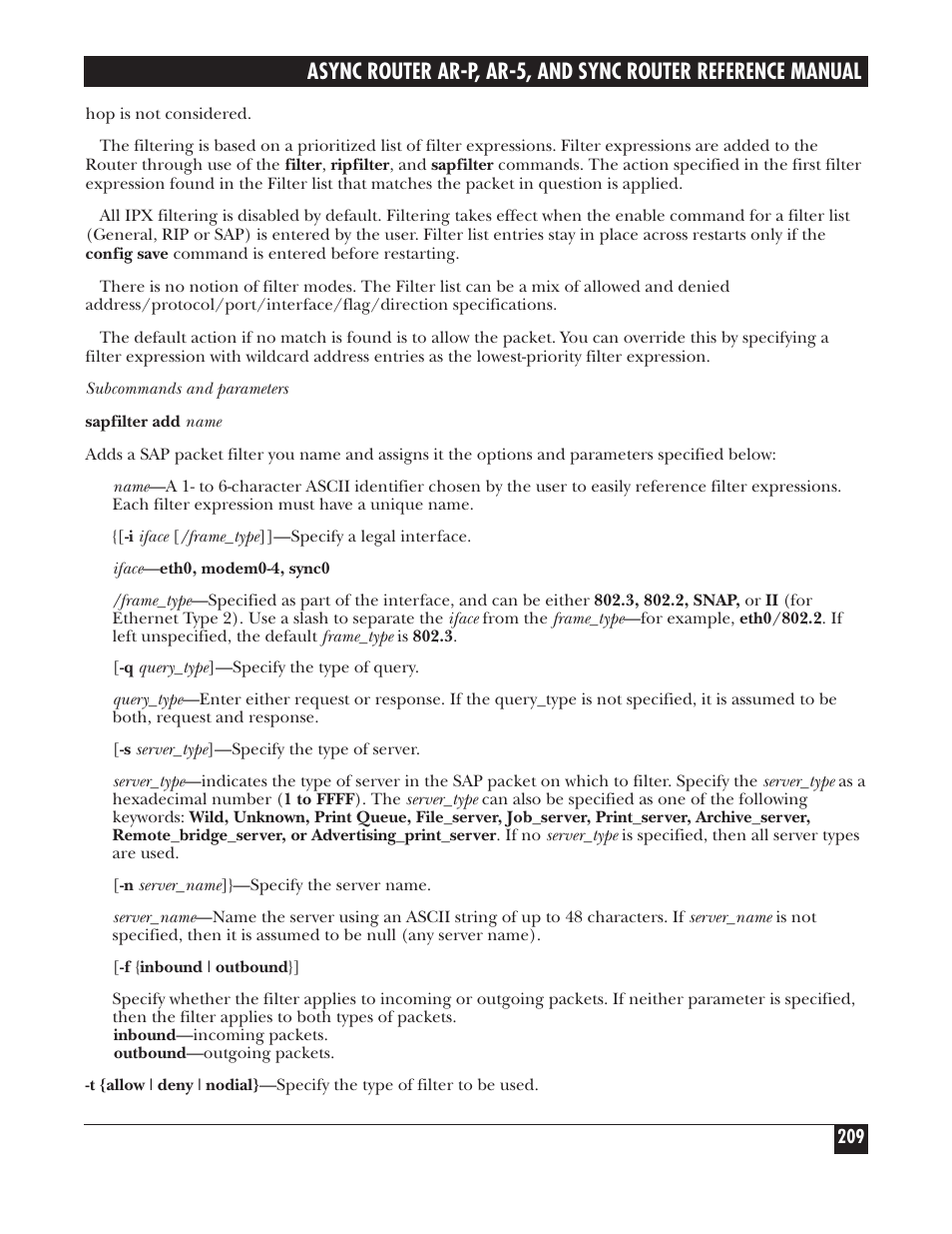 Black Box LRA005A-R2 User Manual | Page 209 / 275