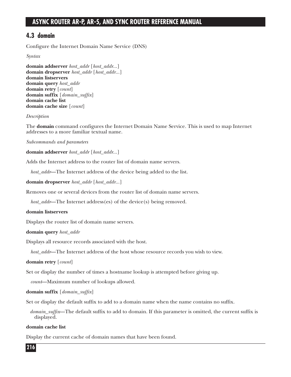 3 domain | Black Box LRA005A-R2 User Manual | Page 216 / 275