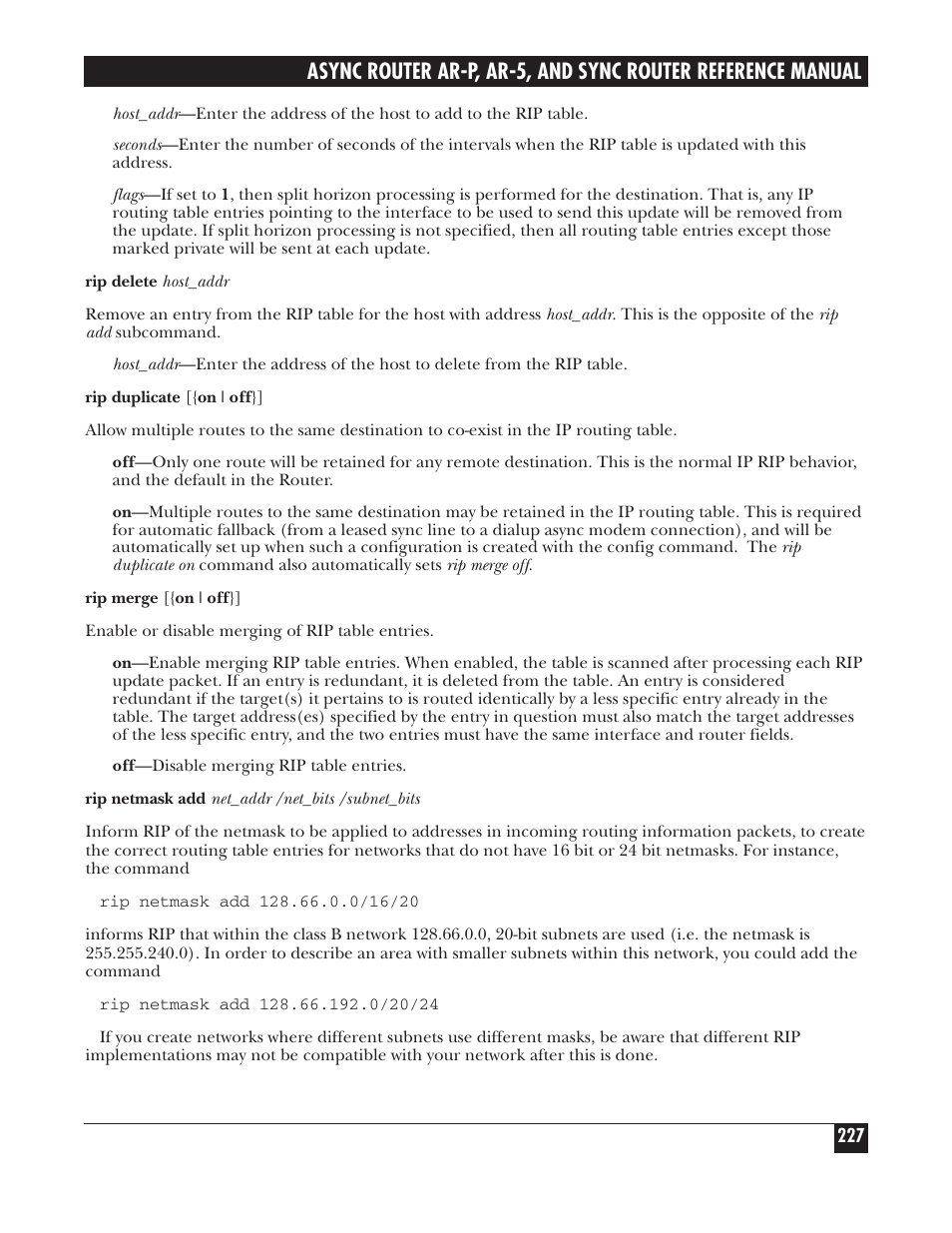 Black Box LRA005A-R2 User Manual | Page 227 / 275