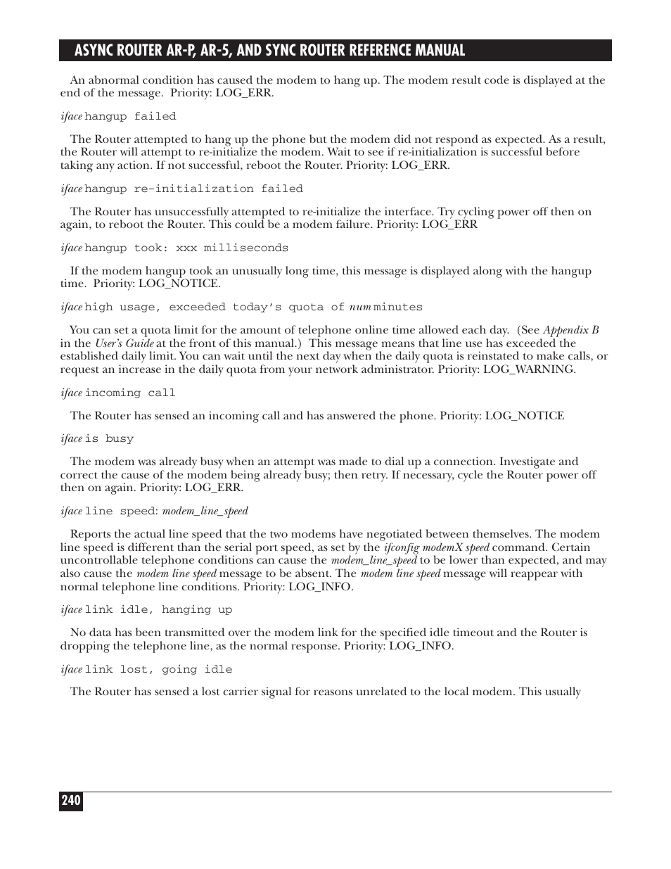 Black Box LRA005A-R2 User Manual | Page 240 / 275