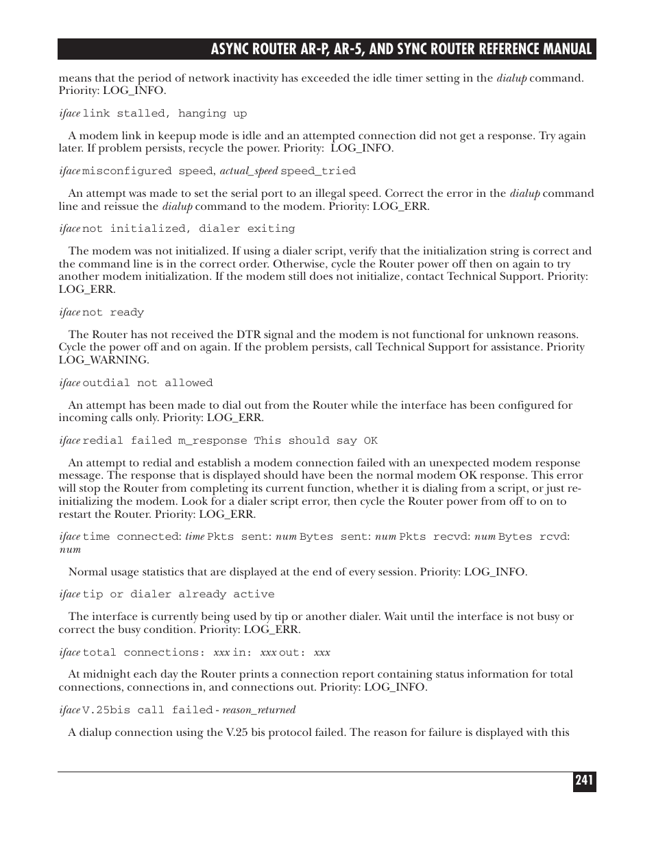 Black Box LRA005A-R2 User Manual | Page 241 / 275