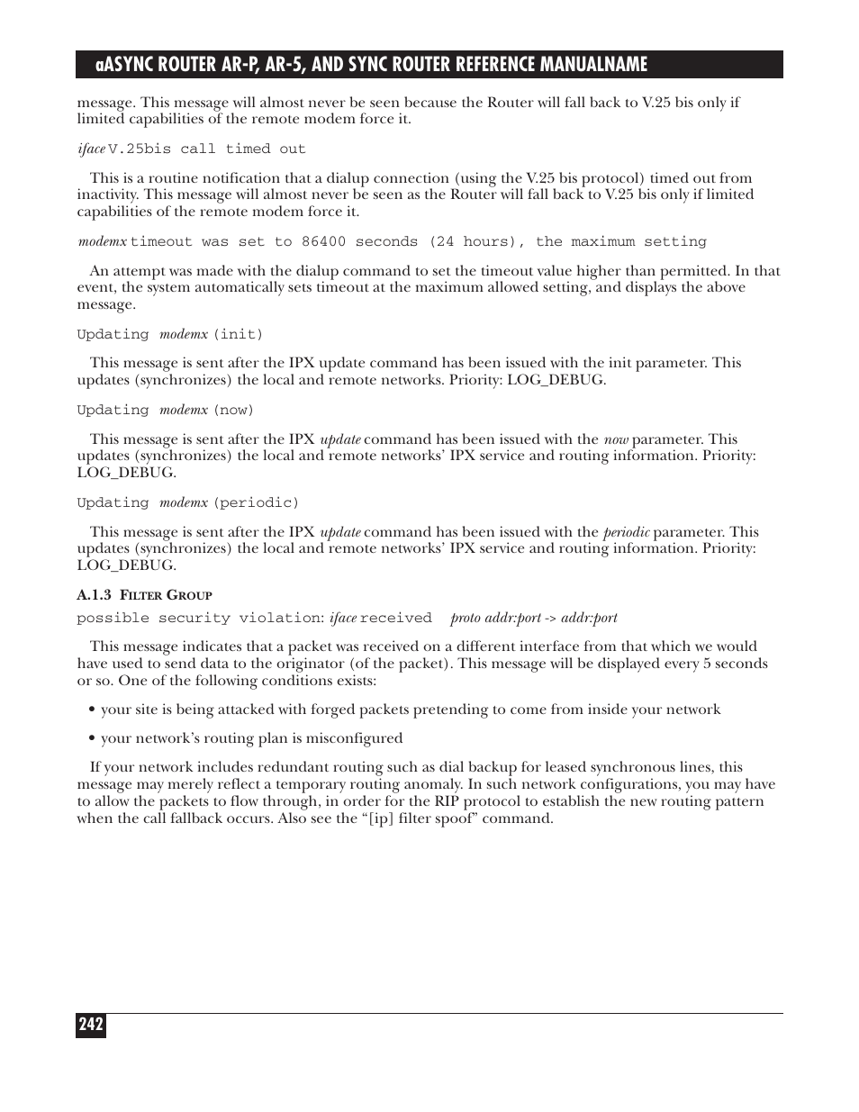 Black Box LRA005A-R2 User Manual | Page 242 / 275
