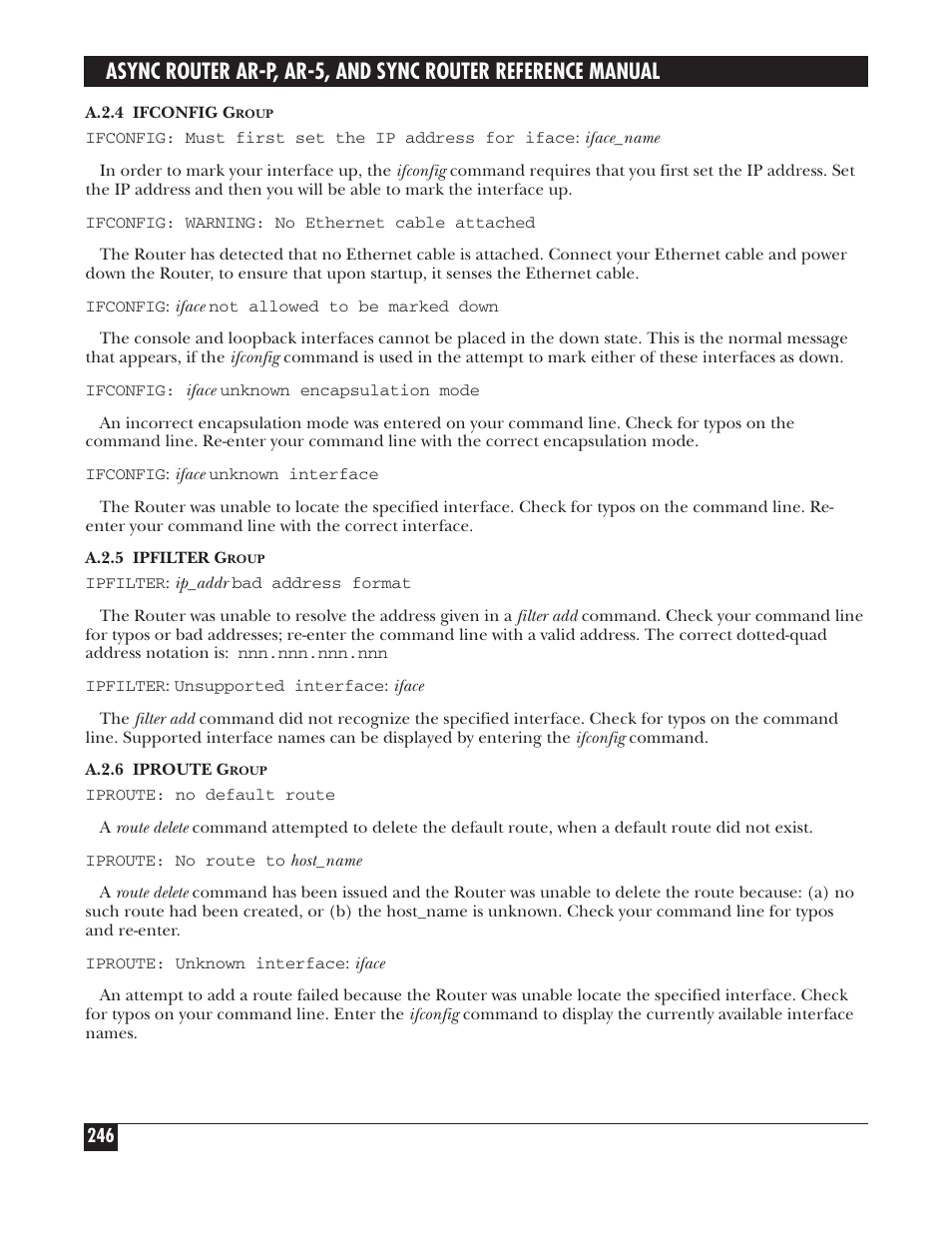 Black Box LRA005A-R2 User Manual | Page 246 / 275
