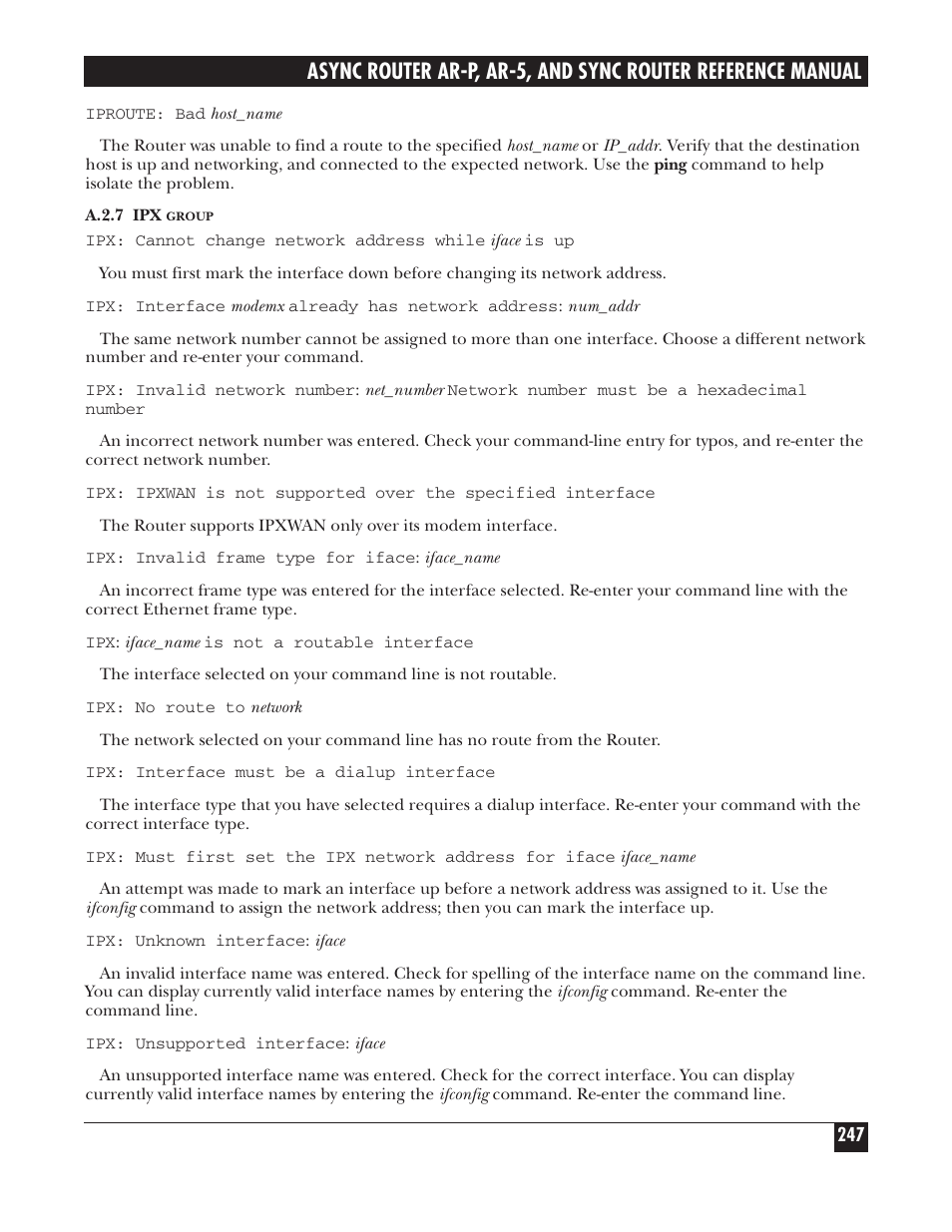 Black Box LRA005A-R2 User Manual | Page 247 / 275