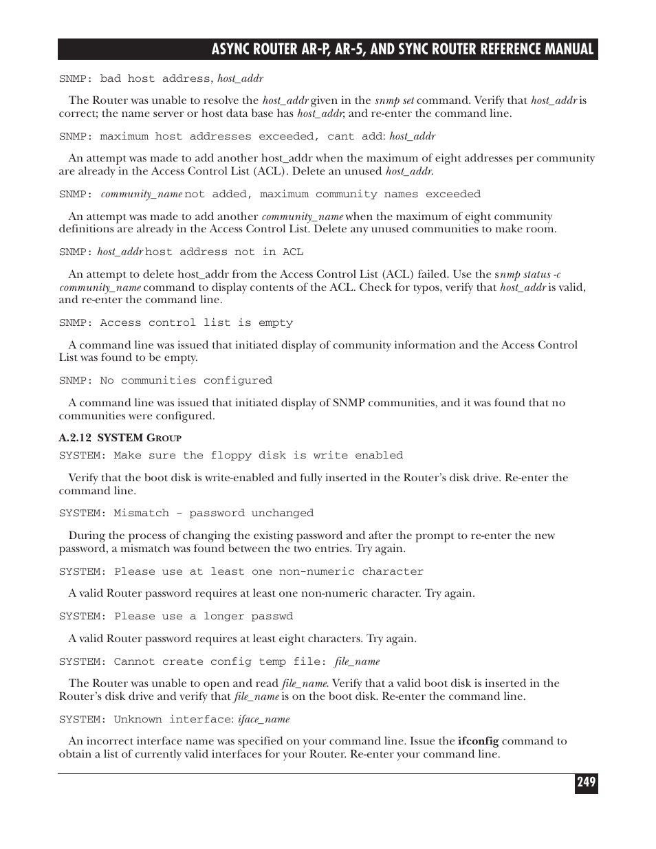 Black Box LRA005A-R2 User Manual | Page 249 / 275