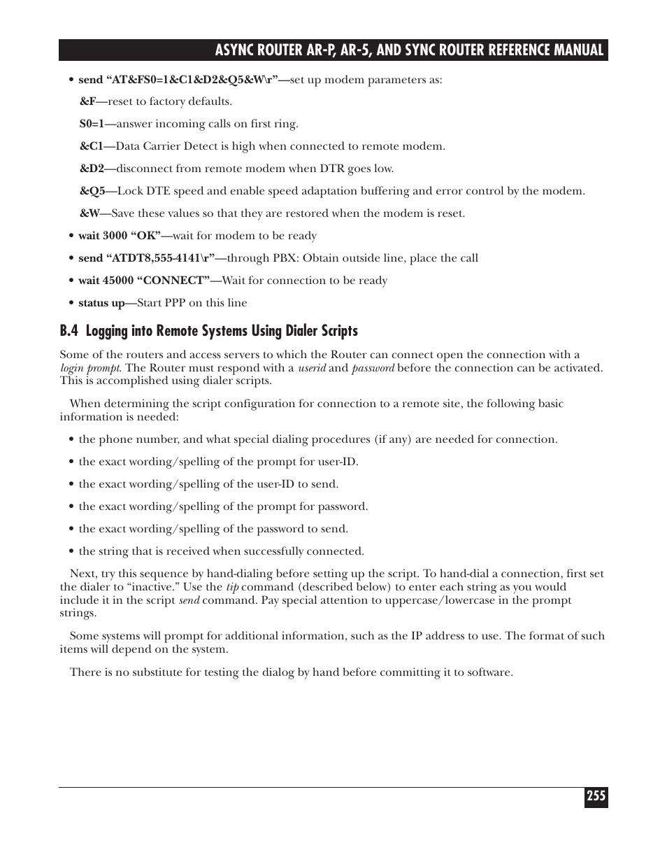 Black Box LRA005A-R2 User Manual | Page 255 / 275