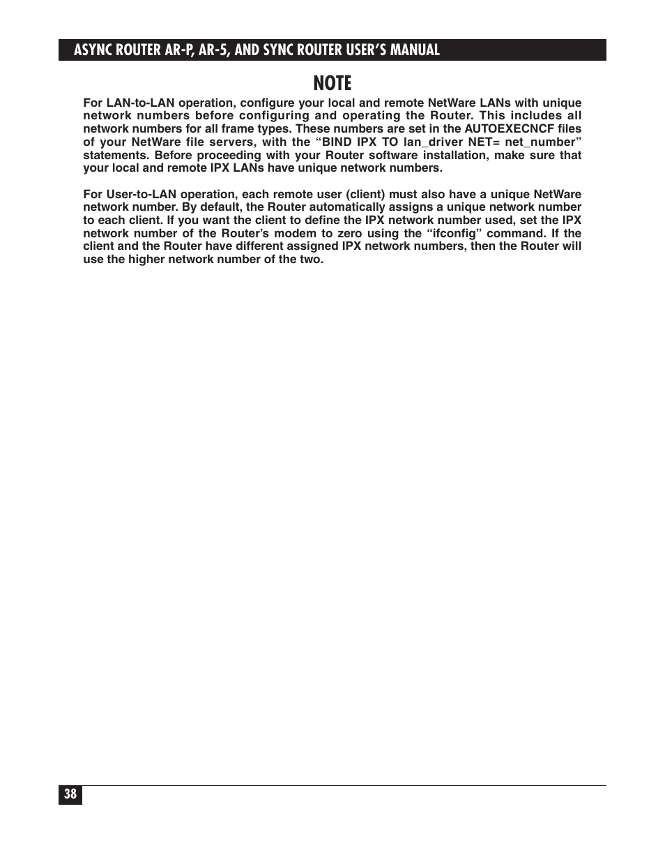 Black Box LRA005A-R2 User Manual | Page 38 / 275
