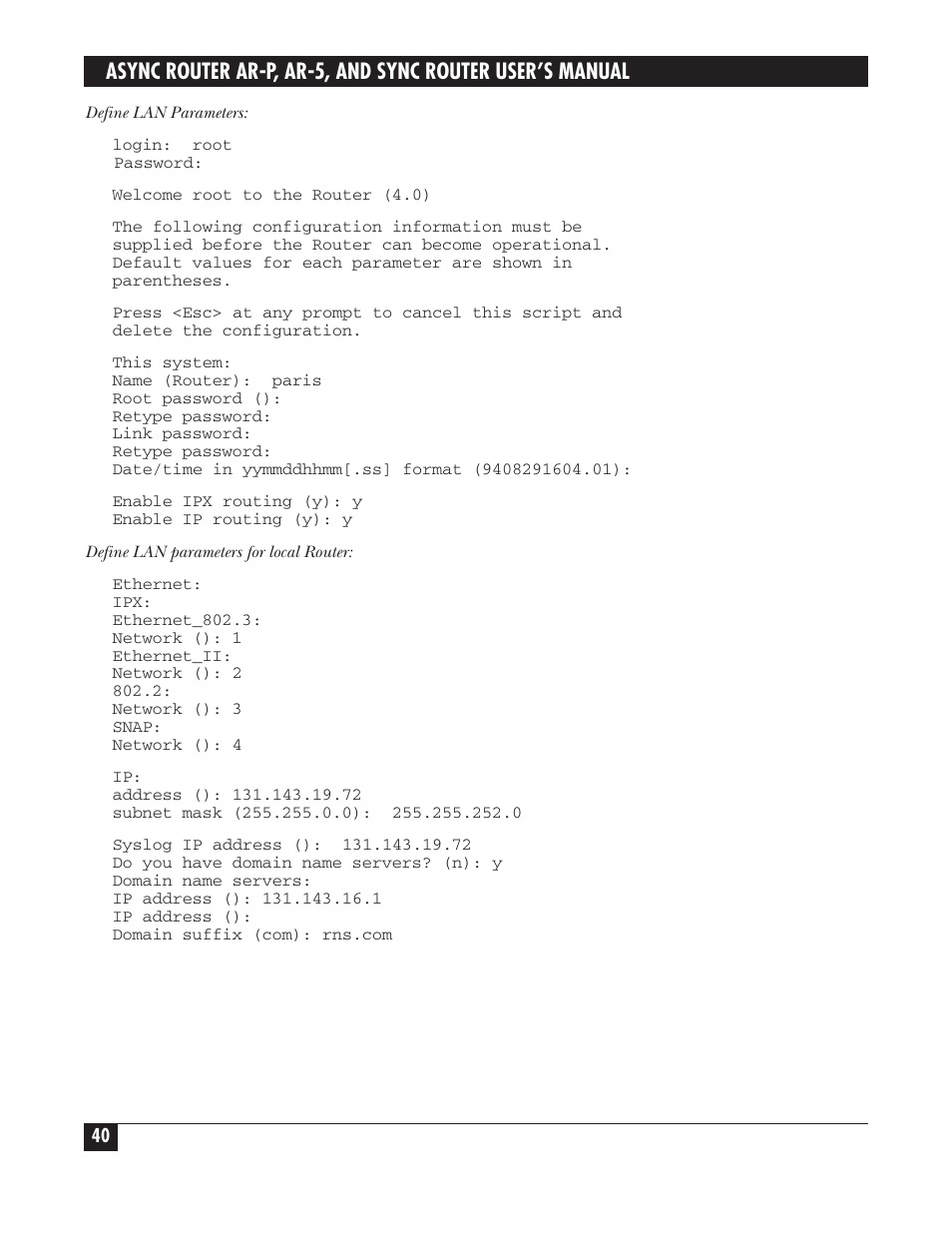 Black Box LRA005A-R2 User Manual | Page 40 / 275