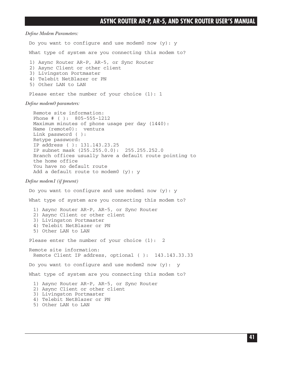 Black Box LRA005A-R2 User Manual | Page 41 / 275