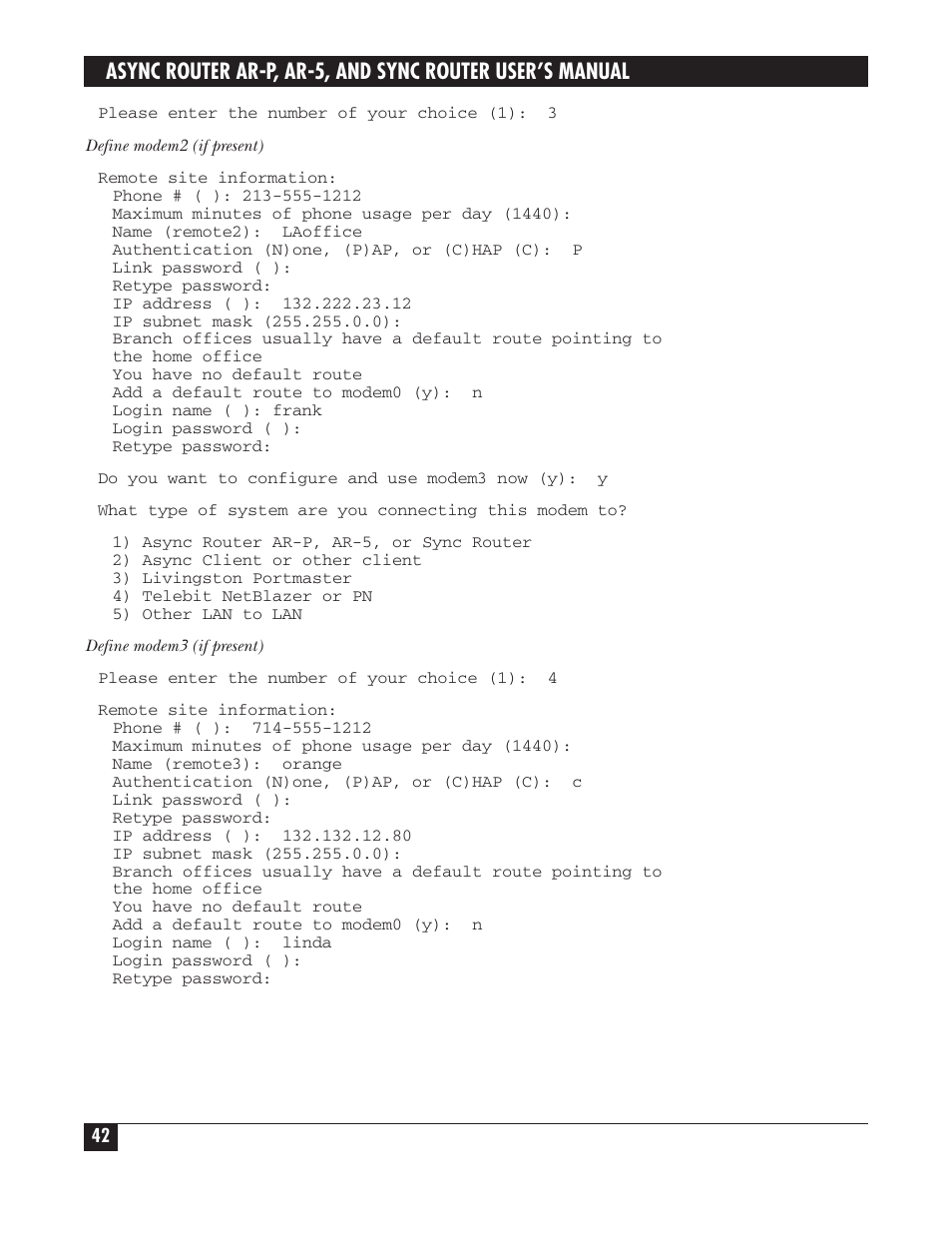 Black Box LRA005A-R2 User Manual | Page 42 / 275