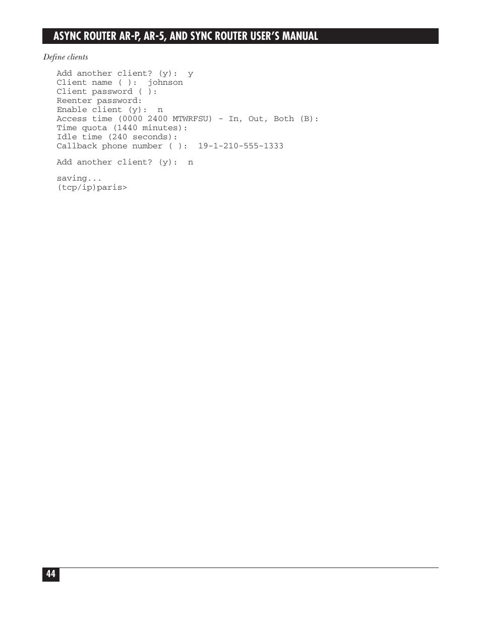 Black Box LRA005A-R2 User Manual | Page 44 / 275