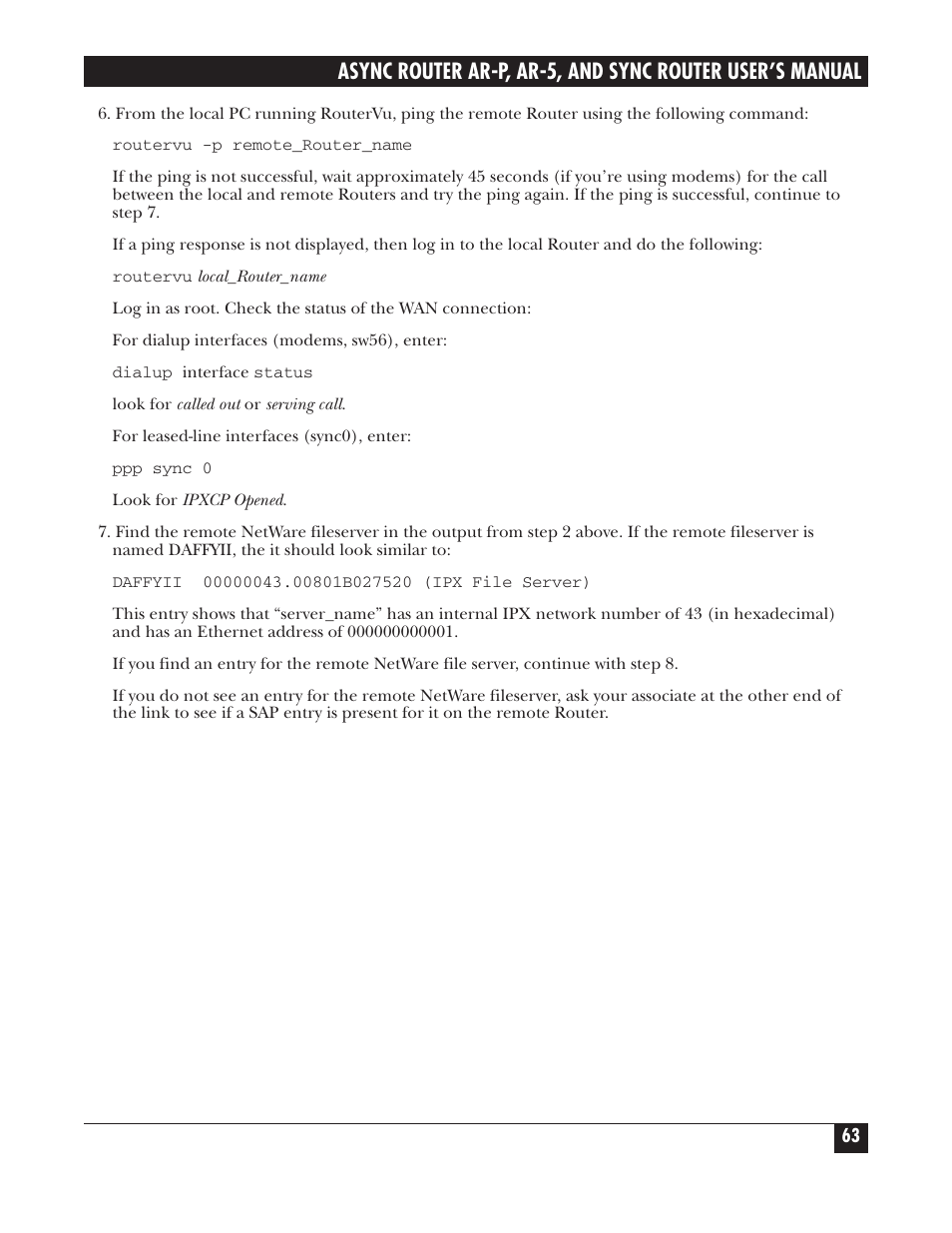 Black Box LRA005A-R2 User Manual | Page 63 / 275