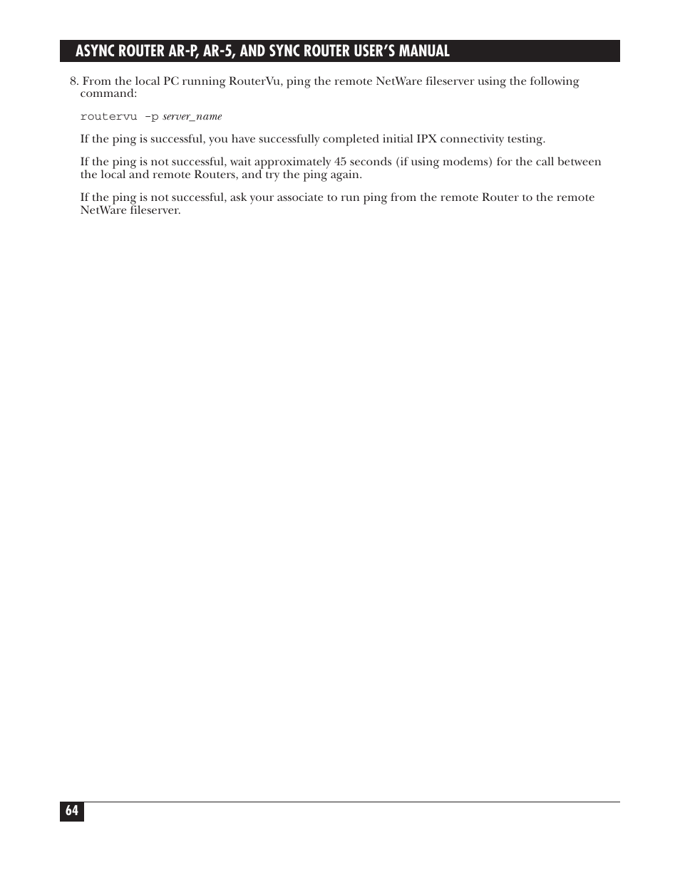 Black Box LRA005A-R2 User Manual | Page 64 / 275