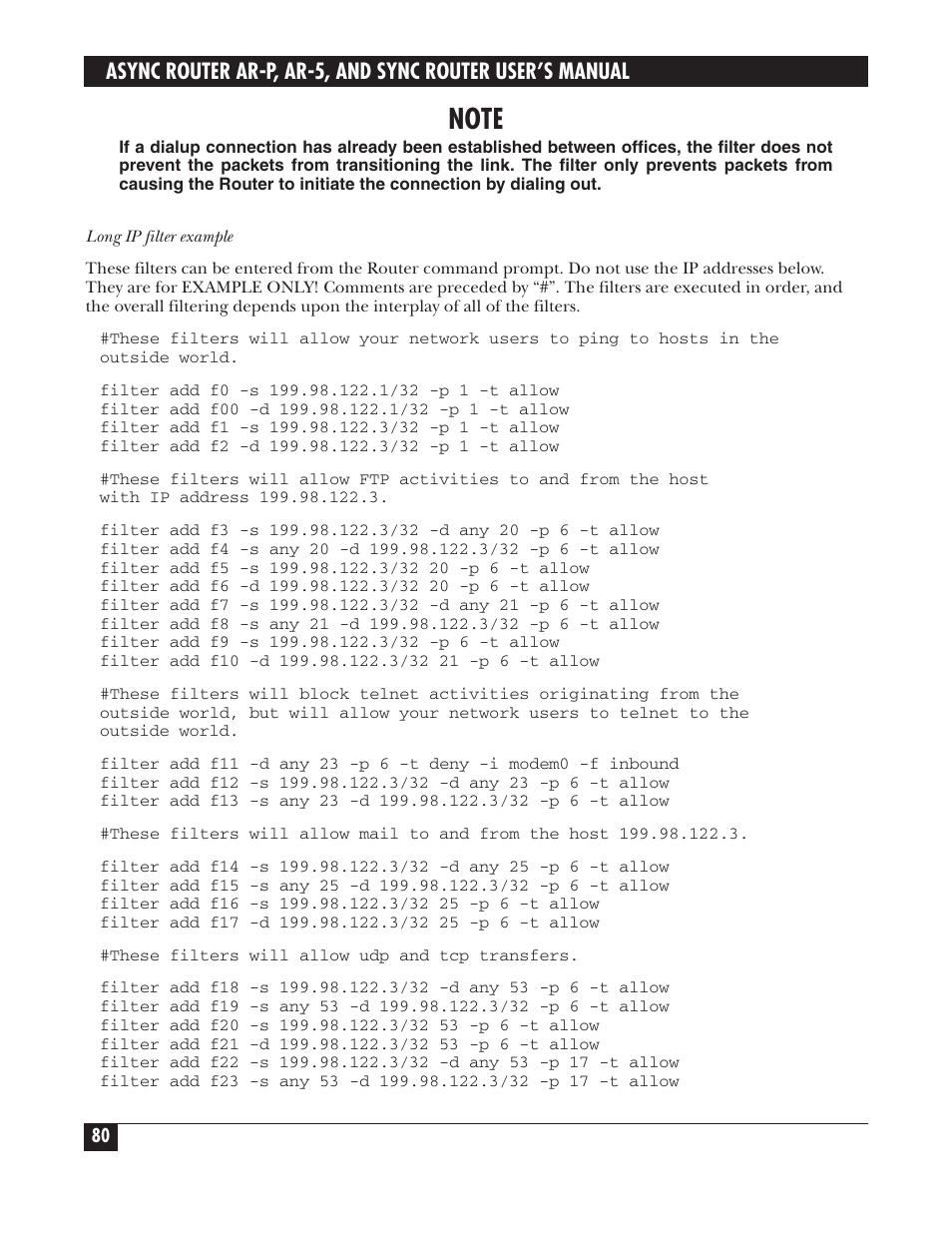 Black Box LRA005A-R2 User Manual | Page 80 / 275