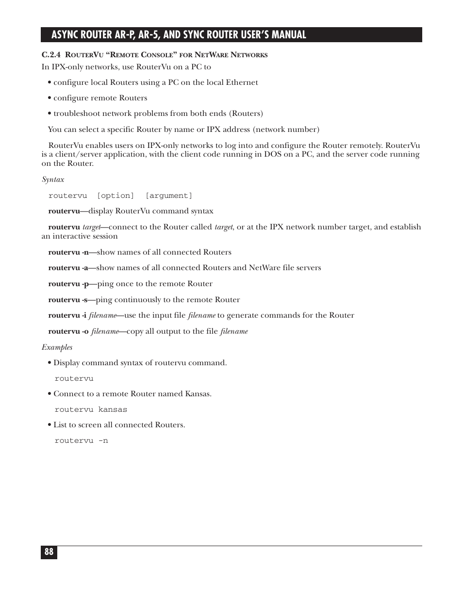 Black Box LRA005A-R2 User Manual | Page 88 / 275