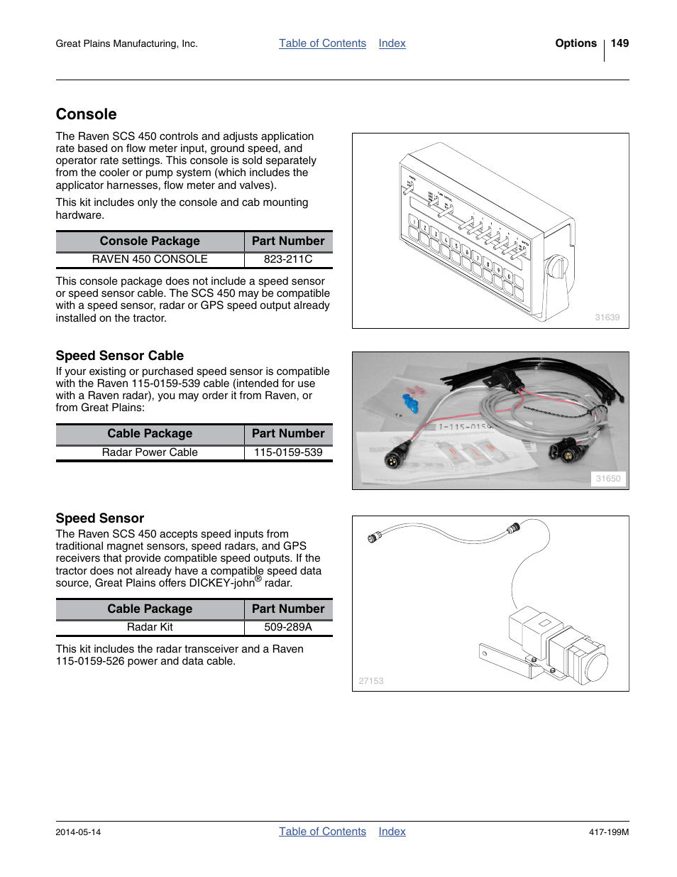 Console, Speed sensor cable, Speed sensor | Great Plains NP4000B Operator Manual User Manual | Page 153 / 200