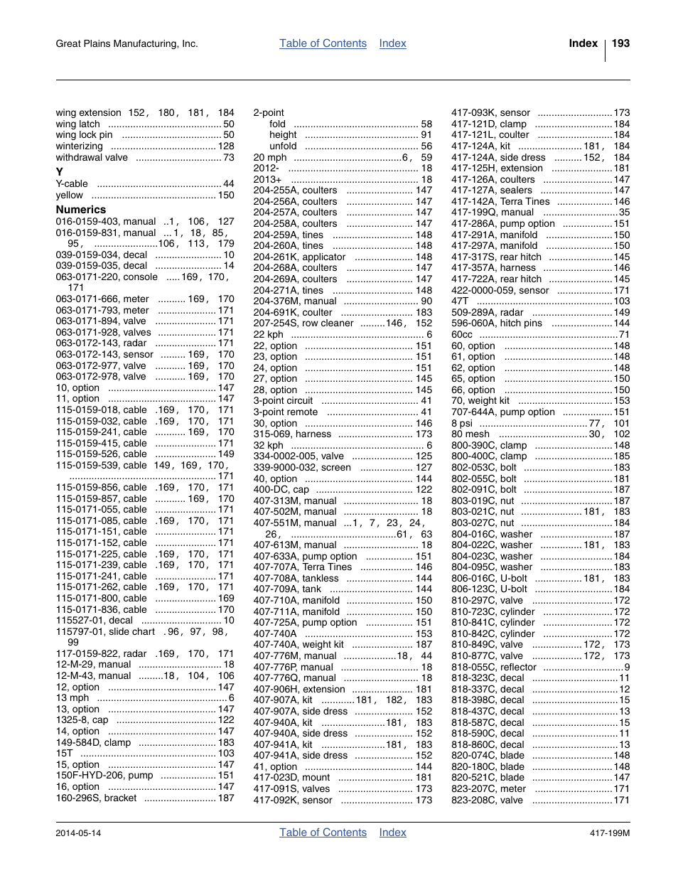 Great Plains NP4000B Operator Manual User Manual | Page 197 / 200