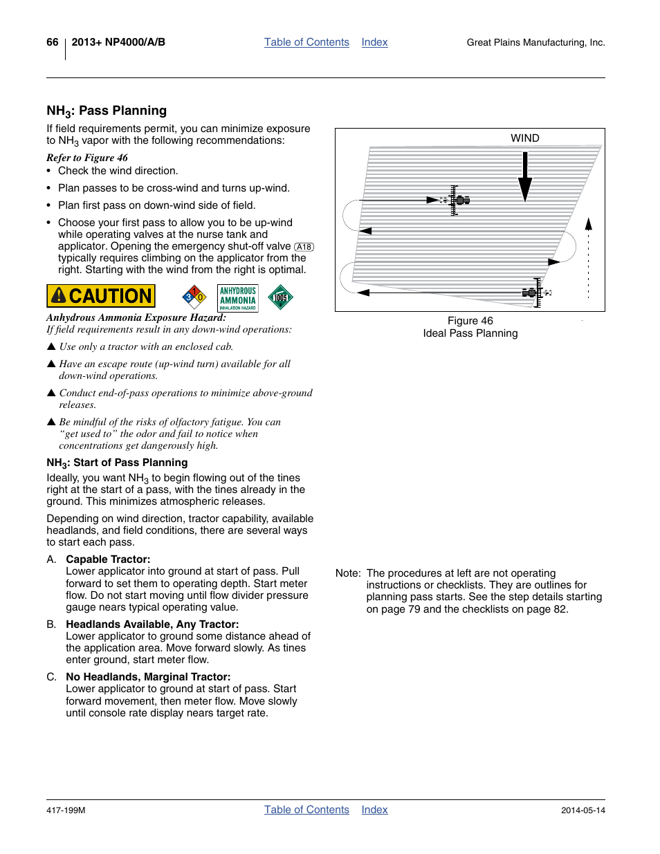 Nh3: pass planning, Nh3: start of pass planning | Great Plains NP4000B Operator Manual User Manual | Page 70 / 200