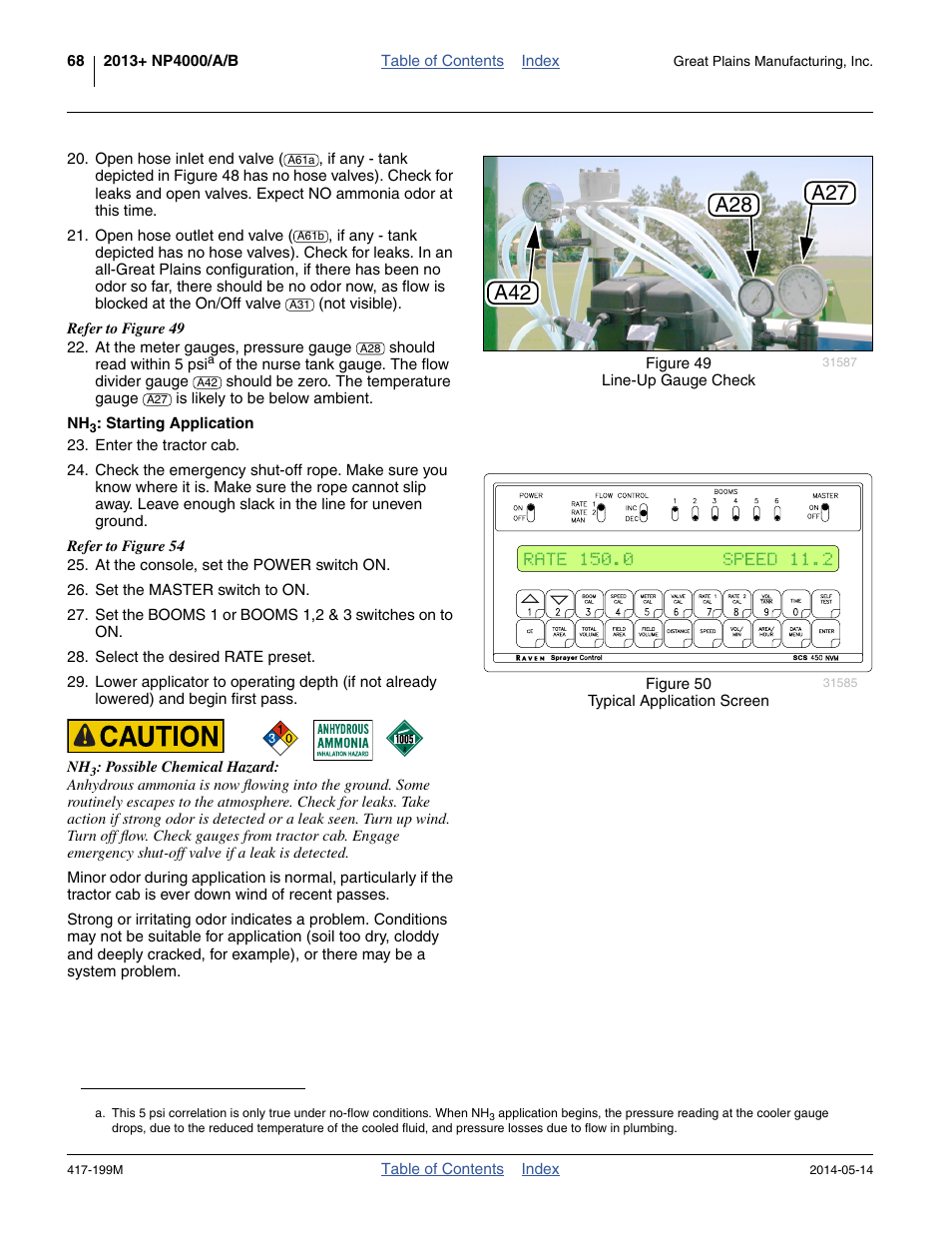 Nh3: starting application | Great Plains NP4000B Operator Manual User Manual | Page 72 / 200