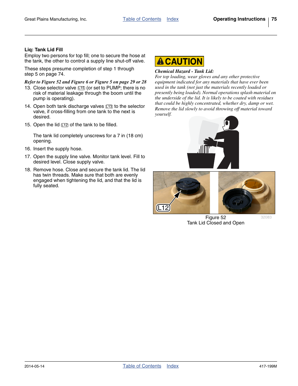 Liq: tank lid fill | Great Plains NP4000B Operator Manual User Manual | Page 79 / 200