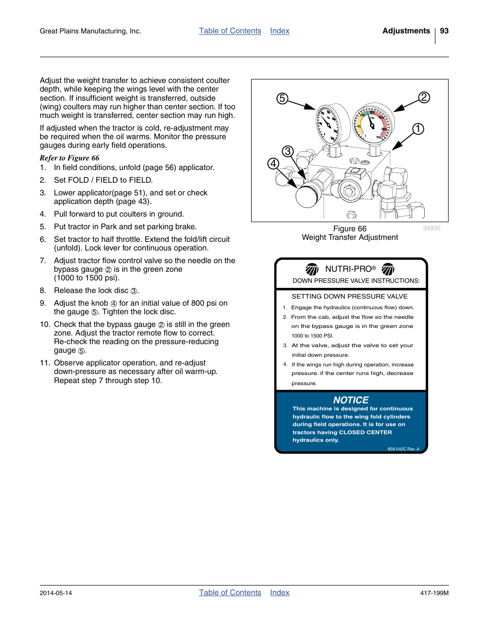Notice | Great Plains NP4000B Operator Manual User Manual | Page 97 / 200