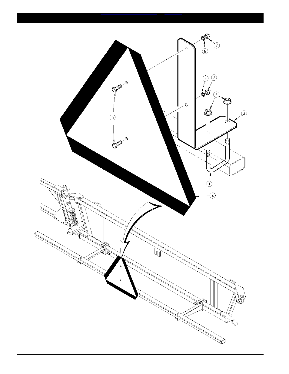 Slow moving vehicle decal mounting assembly -15, Table of contents ➧ index | Great Plains MF45 Parts Manual User Manual | Page 22 / 51