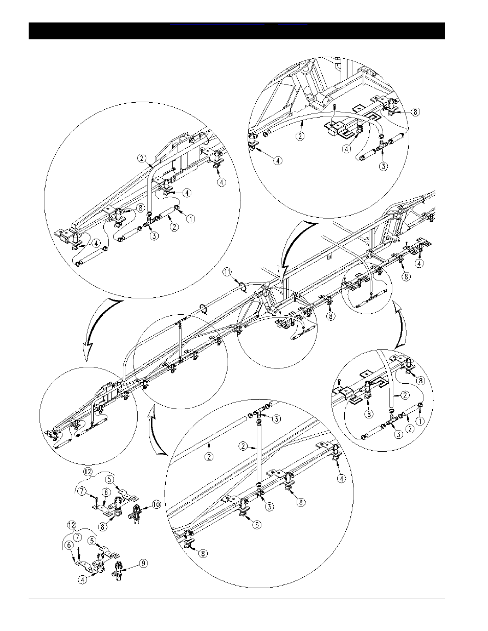 Section 3 spray kits -1, Mf30 nozzle assembly 15" spacing -1, Table of contents ➧ index | Mf30 nozzle assembly 15" spacing | Great Plains MF45 Parts Manual User Manual | Page 24 / 51