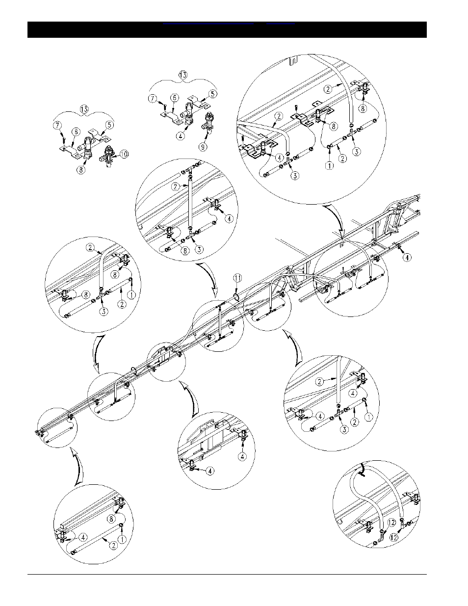 Mf40 nozzle assembly 20" spacing -9, Table of contents ➧ index | Great Plains MF45 Parts Manual User Manual | Page 32 / 51