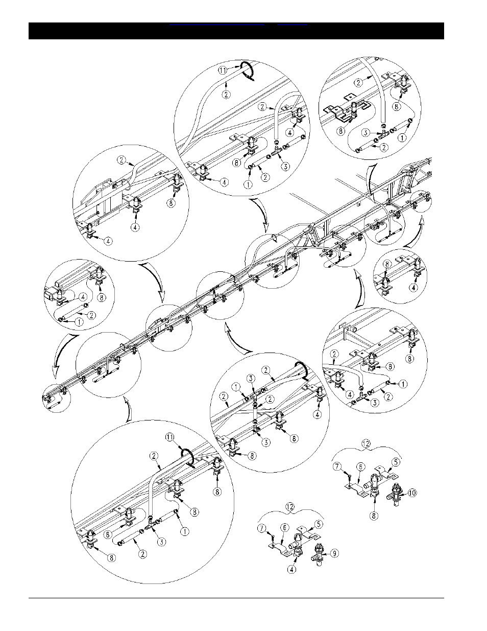 Mf45 nozzle assembly 15" spacing -13, Table of contents ➧ index | Great Plains MF45 Parts Manual User Manual | Page 36 / 51