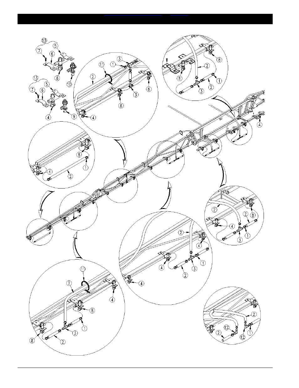 Mf45 nozzle assembly 20" spacing -15, Table of contents ➧ index | Great Plains MF45 Parts Manual User Manual | Page 38 / 51